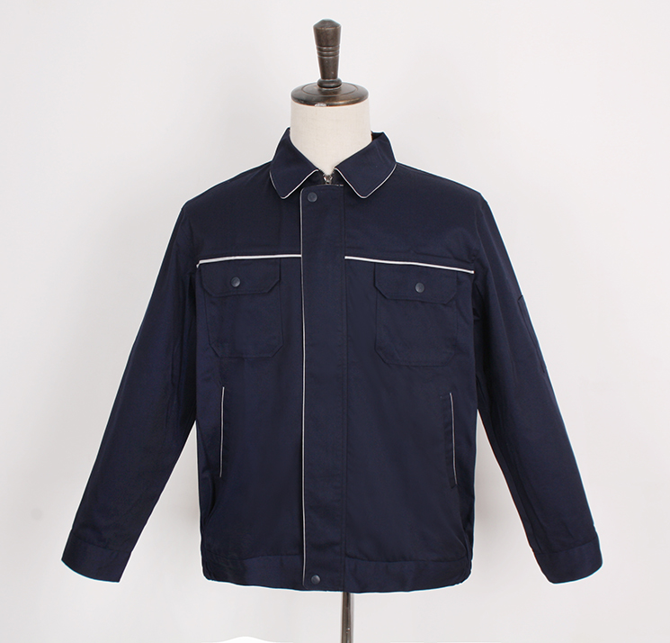 藏藍色工服夾克