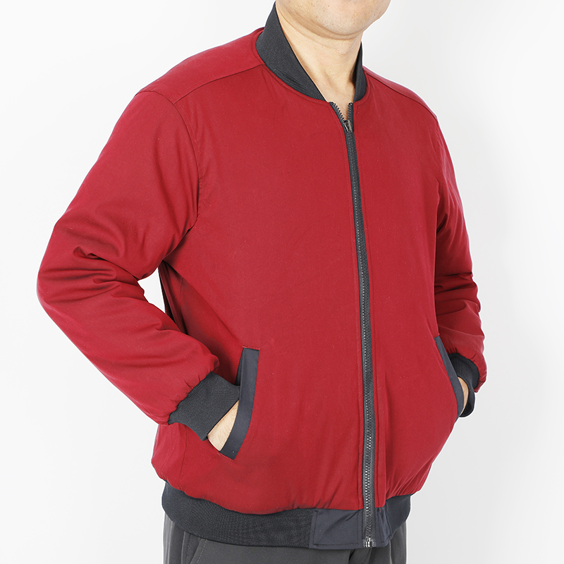 冬季定制工作服_四穿棉夾克雙面穿內膽可拆卸工作服_內膽（紅）_冬季工作服定制廠(chǎng)家-工服美